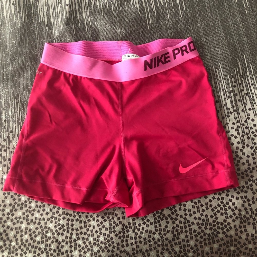 WOMEN NIKE PROS PINK SIZE MEDIUM